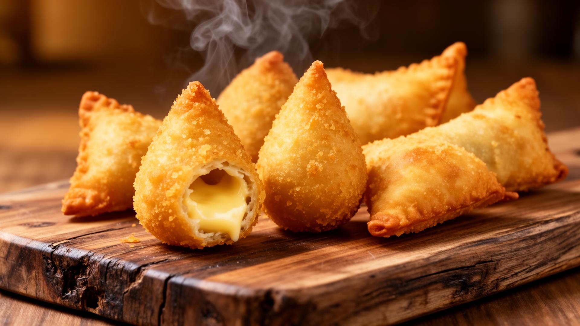 Salgadinhos fritos crocantes