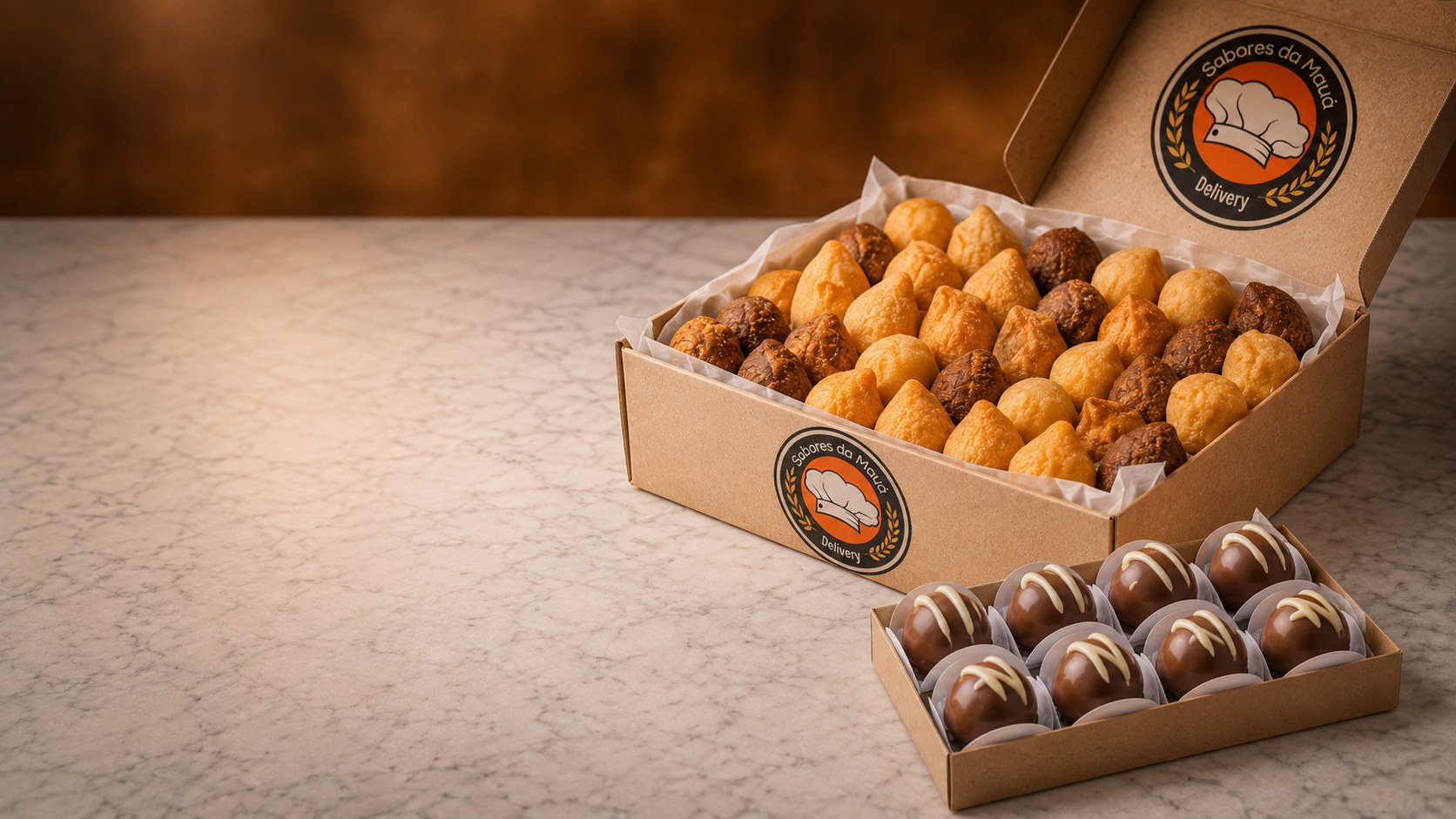 Combo 50 Salgadinhos + 10 Trufas