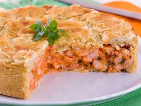 Empadão de Camarão com Catupiry (4–6 porções) | Promoção Imperdível